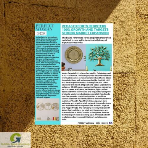 Vedas Exports recorded a 100% growth